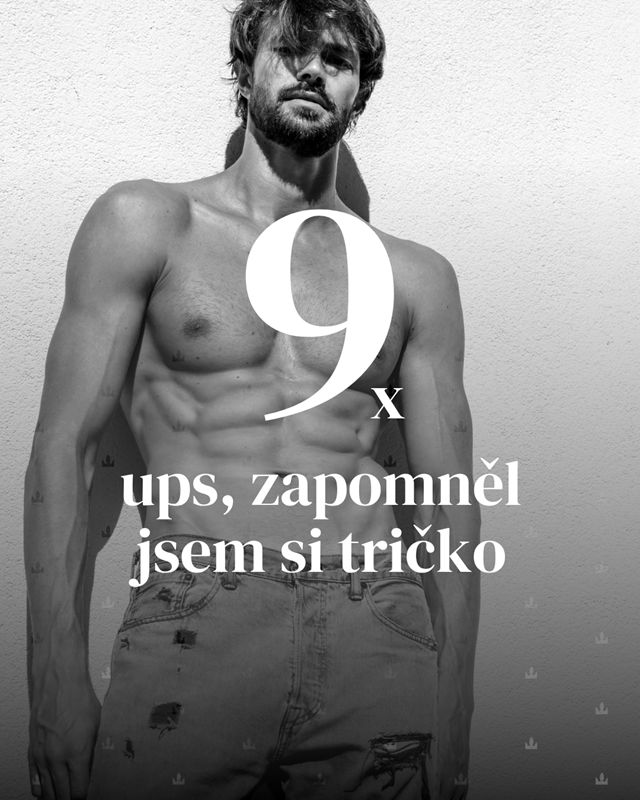 9 x ups, zapomněl jsem si tričko