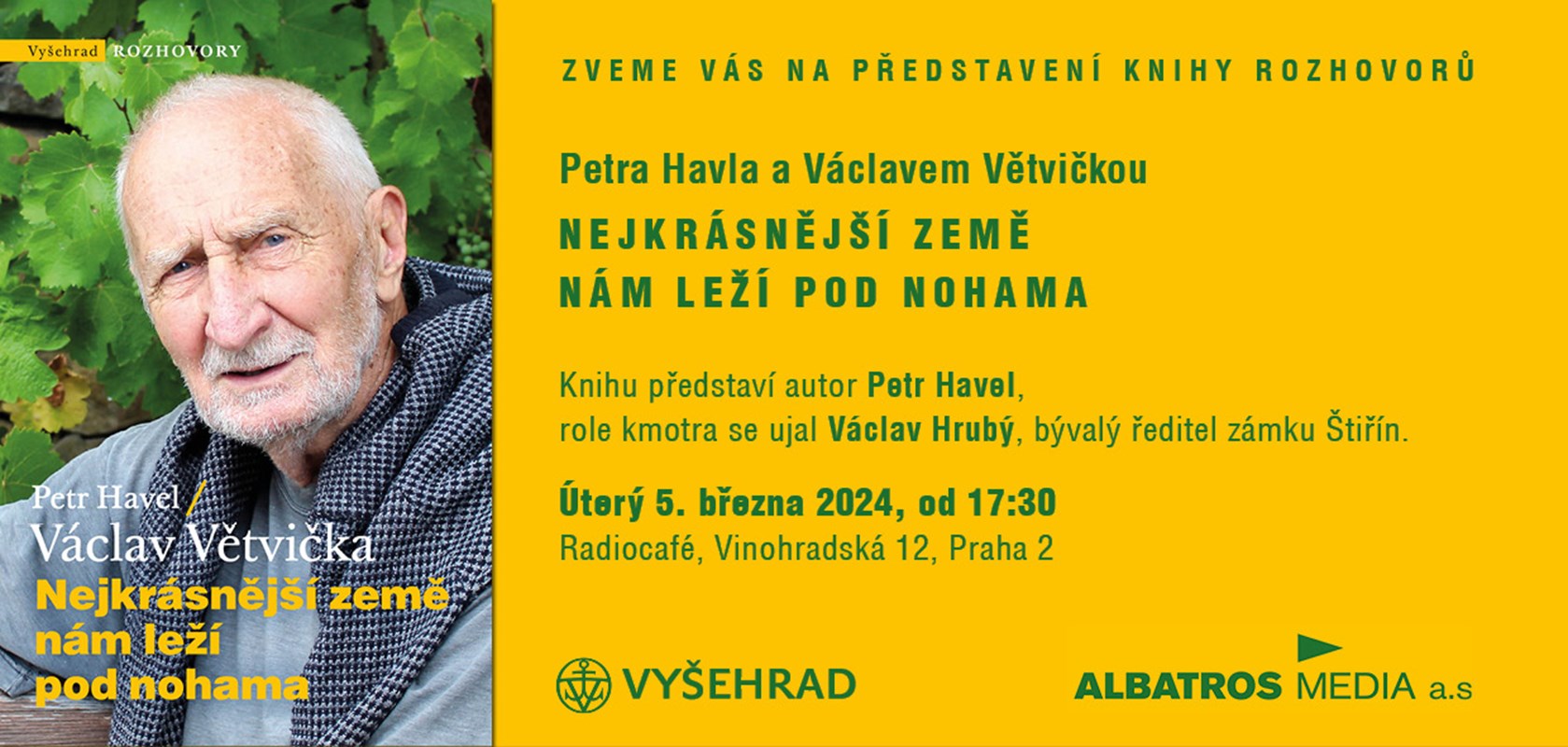 Uvedení knihy Nejkrásnější země nám leží pod nohama