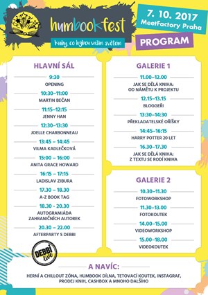 Milujete knihy? Přijďte na HumbookFest!