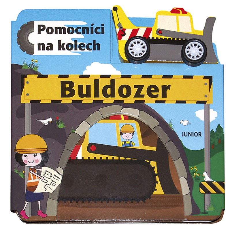 Obálka knihy BULDOZER - POMOCNÍCI NA KOLECH + DŘEVĚNÁ HRAČKA od autora <br>