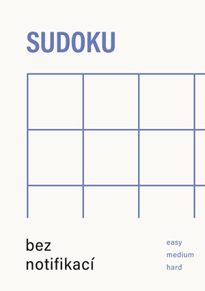 Sudoku bez notifikací (modrá)