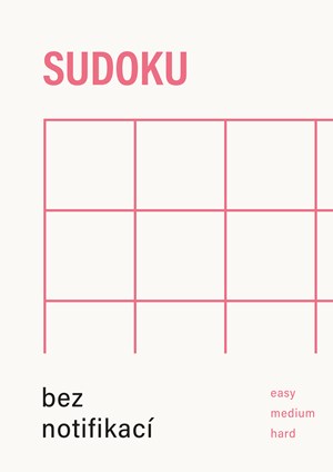 Sudoku bez notifikací (červená)