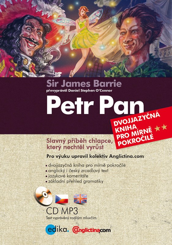 PETR PAN DVOJJAZ. ANGL. + CD MP3