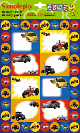 SAMOLEPKY – na sešity pro kluky