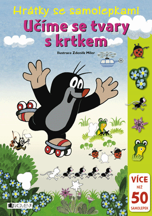 Učíme se tvary s krtkem – se samolepkami