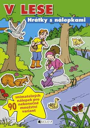 V lese – hrátky s nálepkami