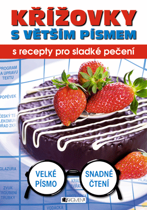 Křížovky s větším písmem – s recepty pro sladké pečení