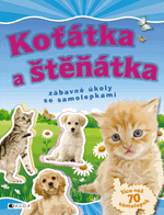 Koťátka a štěňátka – zábavné úkoly se samolepkami