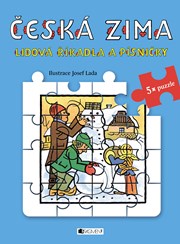 Lidová říkadla a písničky s puzzle - Česká zima - Josef Lada