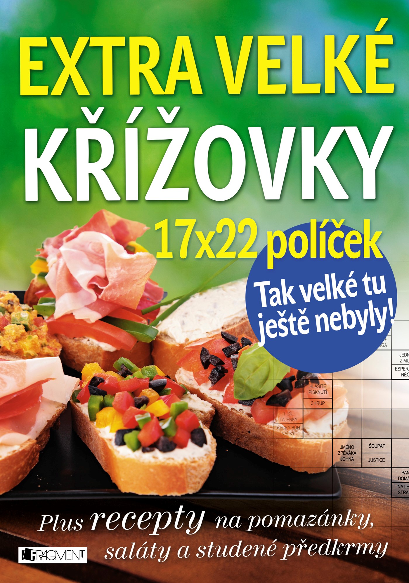 EXTRA VELKÉ KŘÍŽOVKY (POMAZÁNKY, SALÁTY A PŘEDKRMY)