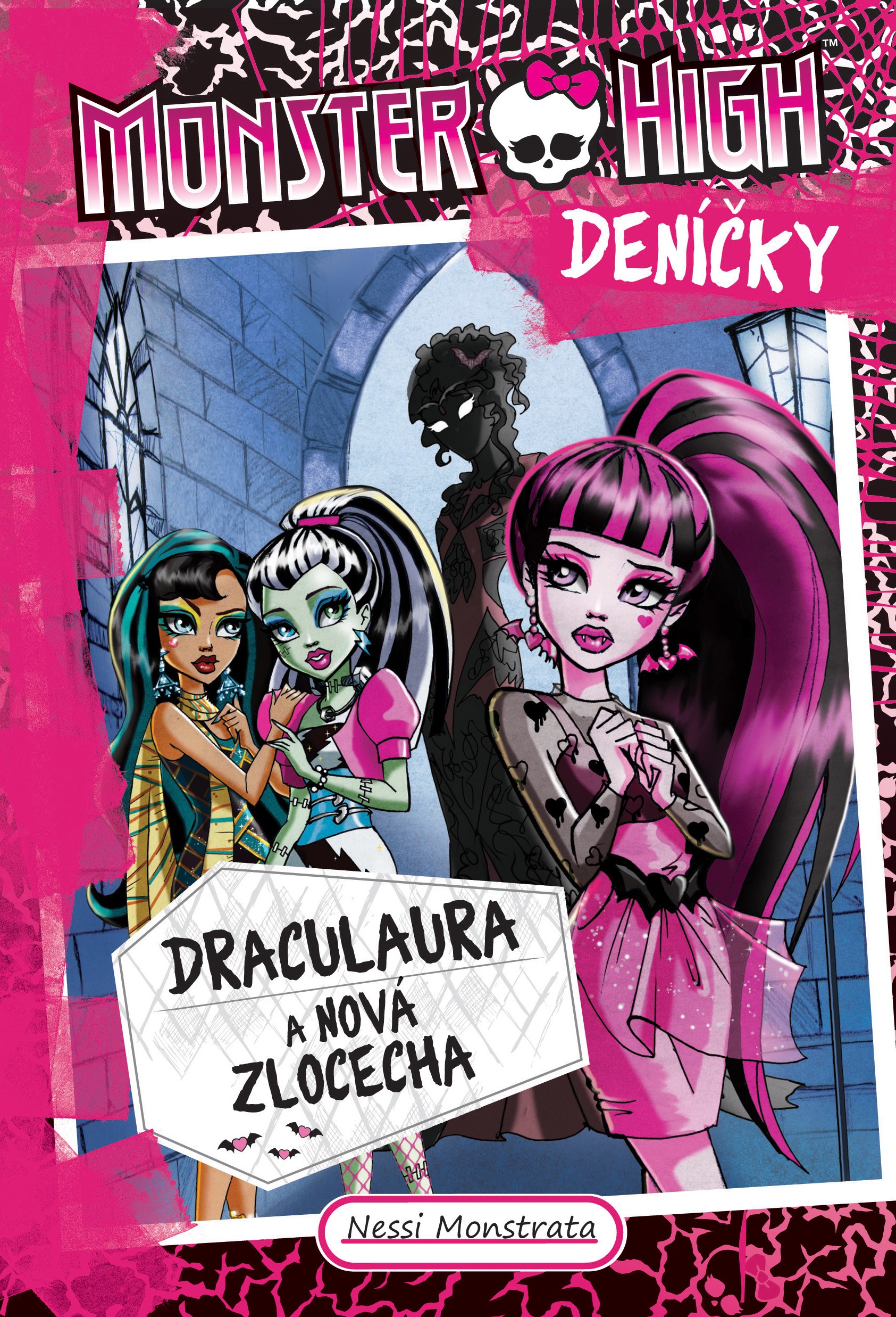Levně Monster High deníčky – Draculaura a nová zlocecha | Zuzana Bičíková, Nessi Monstrata