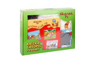 Medvídek Pú - Hrajeme si celý rok, časopis, župánek, rámeček na fotografie