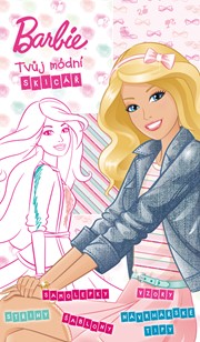 Barbie - Tvůj módní skicář - střihy, samolepky, šablony, vzory, návrhářské tipy