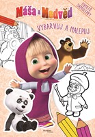 Máša a medvěd - Vybarvuj a nalepuj - Uvnitř samolepky