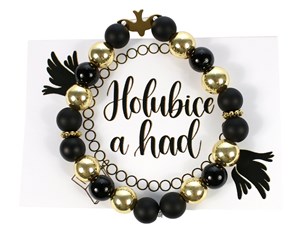 Holubice a had - náramek