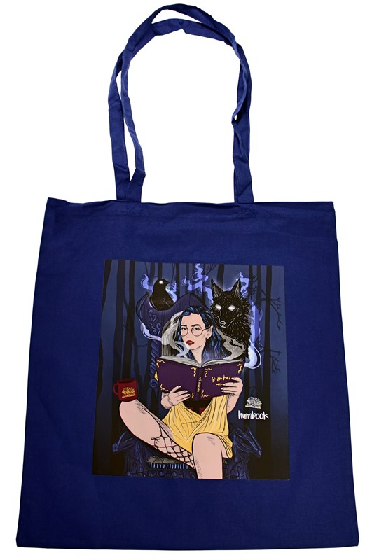 Knihoholka Hedvika fantasy - plátěná taška