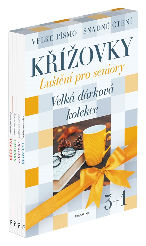 KŘÍŽOVKY - LUŠTĚNÍ PRO SENIORY (BOX, 3 KŘÍŽOVKY A4)