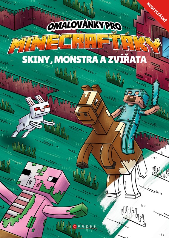 OMALOVÁNKY PRO MINECRAFŤÁKY-SKINY,MONSTRA A ZVÍŘATA