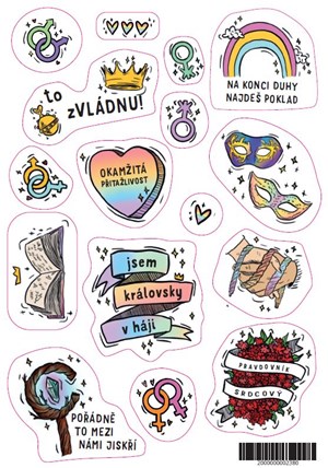 Humbook samolepky k titulu Šťastně až navěky?