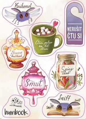 Humbook knihomolské nálepky vol. 3