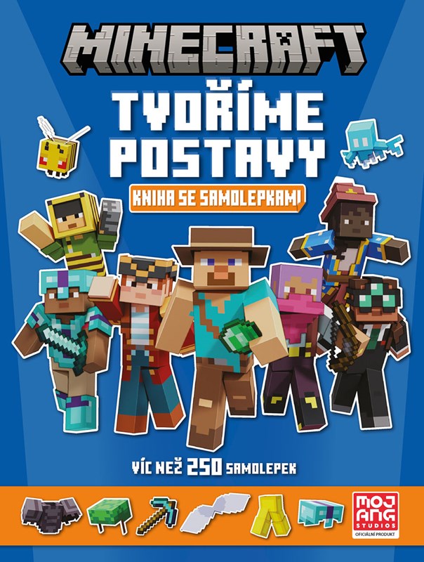 MINECRAFT-TVOŘÍME POSTAVY-KNIHA SE SAMOLEPKAMI