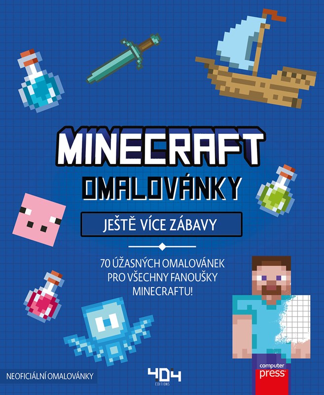 OMALOVÁNKY MINECRAFT - JEŠTĚ VÍCE ZÁBAVY