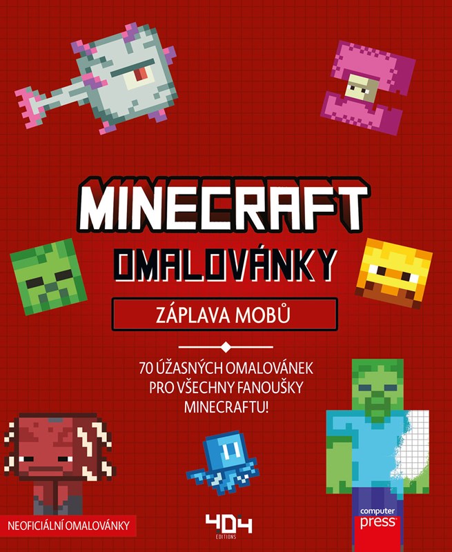 OMALOVÁNKY MINECRAFT ZÁPLAVA MOBŮ