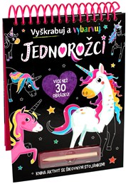 Jednorožci - Vyškrabuj a vybarvuj